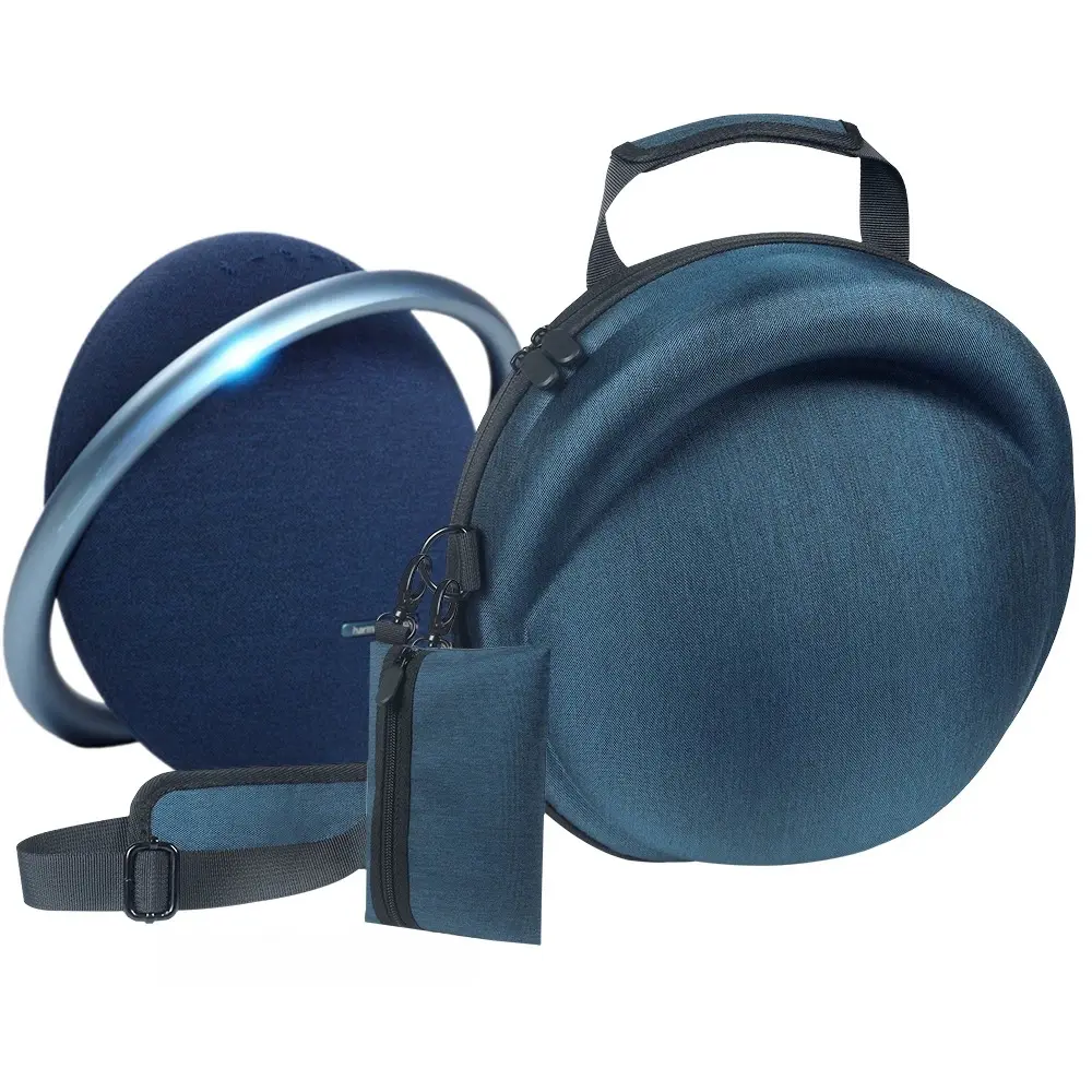 Protective Cover for Harman Kardon Onyx Studio 8 Speaker, Durable EVA Nylon Shell Travel Bag with Velvet Lining, Shockproof Portable Case with Accessory Pouch