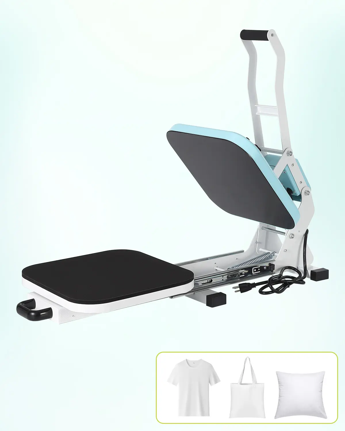 Garvee Upgraded Heat Press Machine, High Pressure 15x15 Inch Professional Equipment, Slide Out Structure, Industrial Digital Control, for T-Shirts Sublimation & Vinyl Transfer, DIY Craft Projects