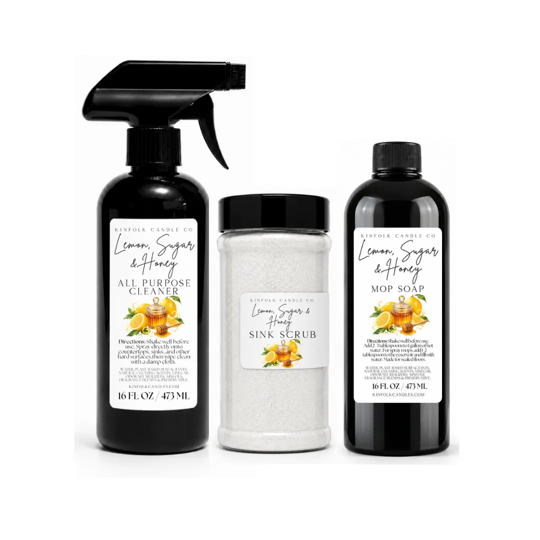 Spring Cleaning Mega Bundle for Cozy Aesthetic Home Resets - Mop Soap, All Purpose Spray & Sink Scrub