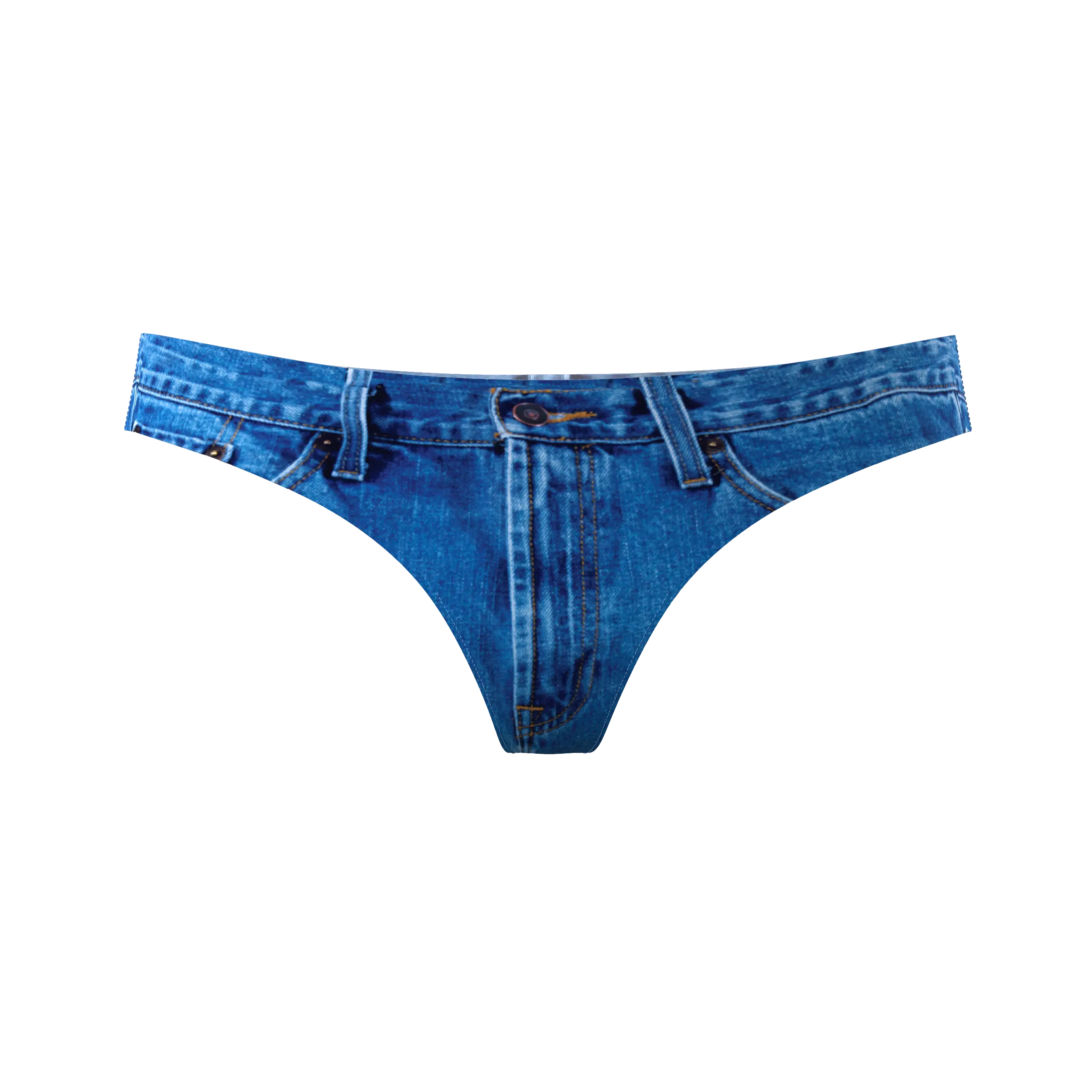 The Jeanstring | Shinesty Denim Print Seamless Thong