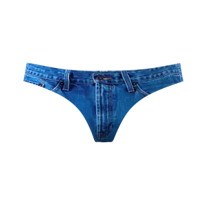 The Jeanstring | Shinesty Denim Print Seamless Thong