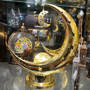 Crescent Singing Ramadan Fanous Decor Religious