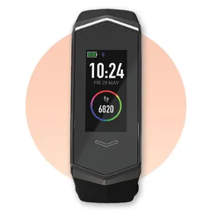 Kore 2.0 Elite Fitness Tracker - Calories Burned, Sleep Monitoring, Step Counter, Heart Rate Monitor Watch | 7 Days Battery, Slim, Water Resistant Activity Trackers and Smartwatches for iPhone Android