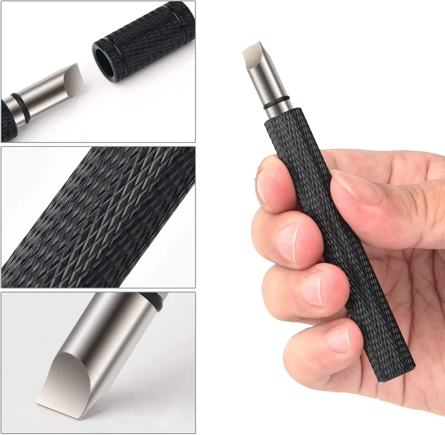 Golf Club Groove Sharpener, Re-Grooving Tool and Cleaner for Wedges & Irons - Generate Optimal Backspin - Suitable for U & V-Grooves