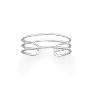 Triple Row Toe Ring