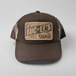 Buc-ee's Leather Patch Hats