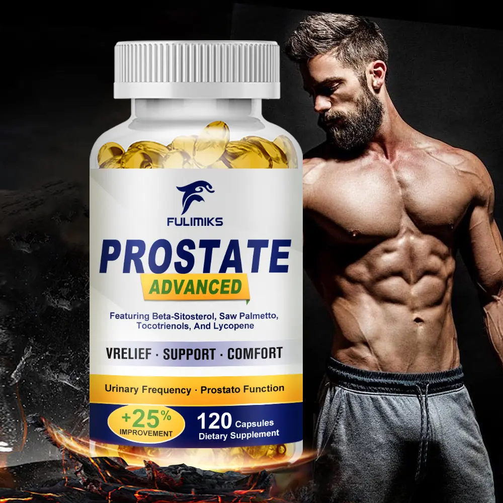 Prostate Capsules Advanced, Saw Palmetto Sitosterol Capsules for Men's Prostate Health, Hair Growth, Men's Health, Urinary Tract Health