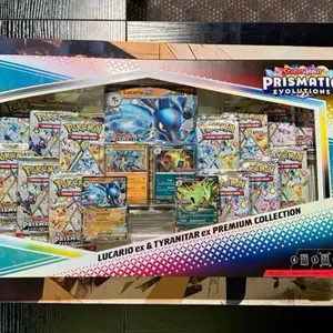 Prismatic evolutions Lucario EX & tyranitar EX premium collection