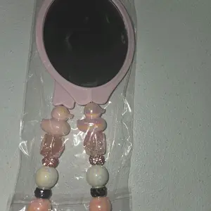 Randomly Picked Mirror Comb Set with Beaded Handles in Assorted Colors