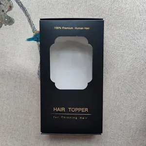 【Don't buy - Free gift topper‘s box】An exquisite black gift box, through the transparent part on the front, you can directly see the hair. It can be filled with a topper made of real hair, which is also very elegant as a gift.