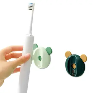 Magnetic Wall-Mounted Electric Toothbrush Holder, No Drilling Strong Grip Bathroom Organizer, Waterproof Storage Rack for Shower and Sink Counter, Toothbrush Magnetic Stand for Electric Brushes, Bathroom Vanity and Shower Caddy