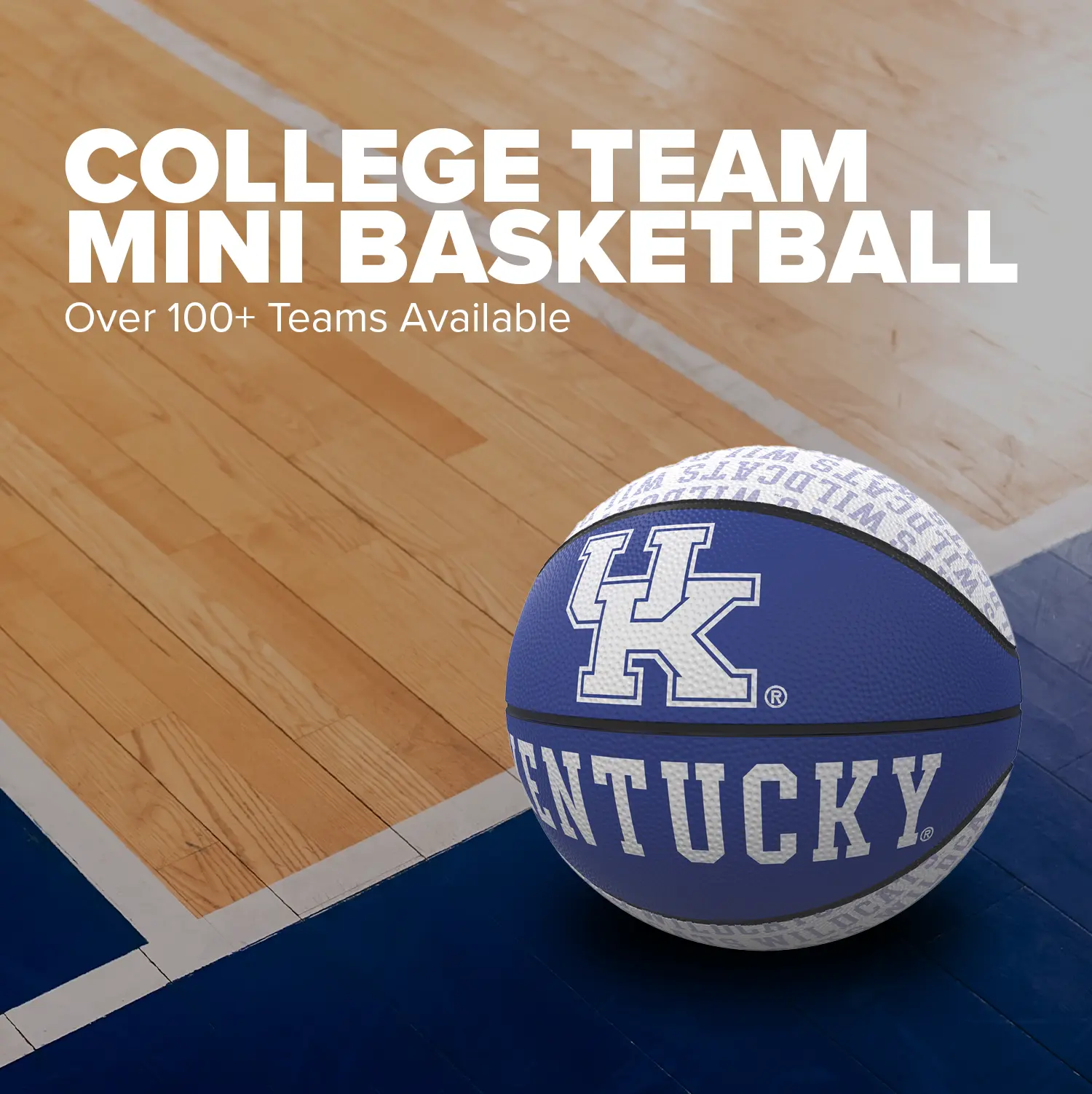 College Mini Size Rubber Basketball