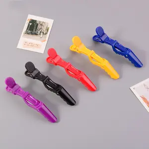 （Not For Sale）ZLIKE Free Gift 2 Pcs Random color Count Solid Color Alligator Hair Clips Hot Dye Clip Hairdressing Hair Pins Multi Prupose Wig Clip Non Slip Hairpin Heatless Styling Tool For Women