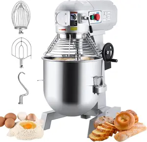 【Christmas Deal】GARVEE Commercial Food Mixer in 10QT and 15QT sizes, featuring a professional large stand mixer design with 3-speed adjustable settings, heavy-duty electric dough mixing, industrial-grade steel bowl and dough hooks for restaurant use