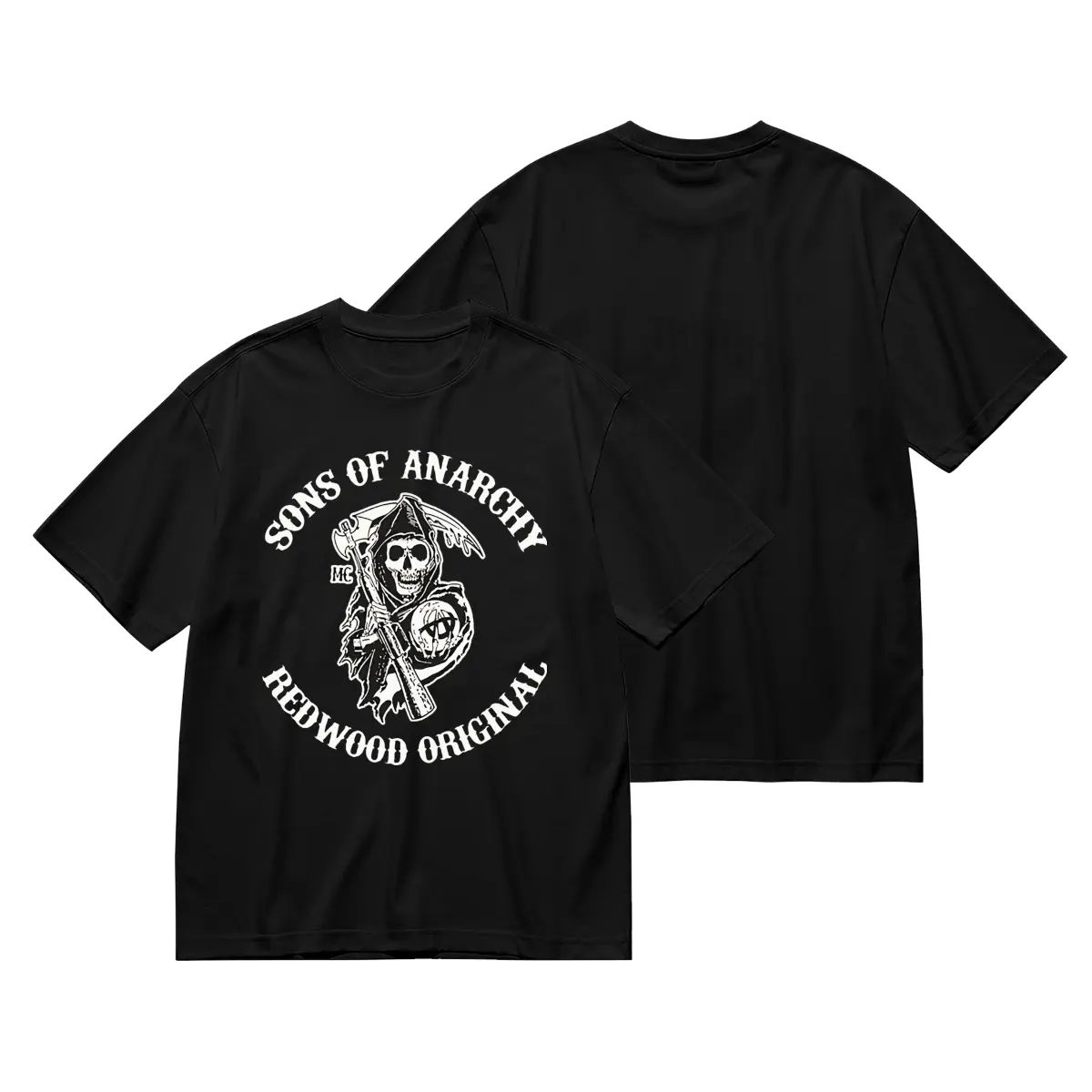 Unisex Sons Of Anarchy Samcro Redwood Printed Graphic T-Shirt, Soft Cotton Regular Fit All-Season Urban Casual Streetwear Tee