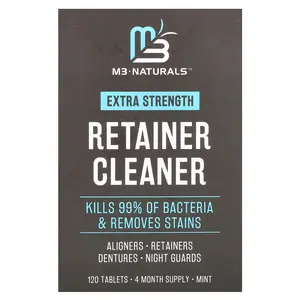M3 Retainer Cleaner, Mint, 120 Tablets | HSA/FSA Eligible