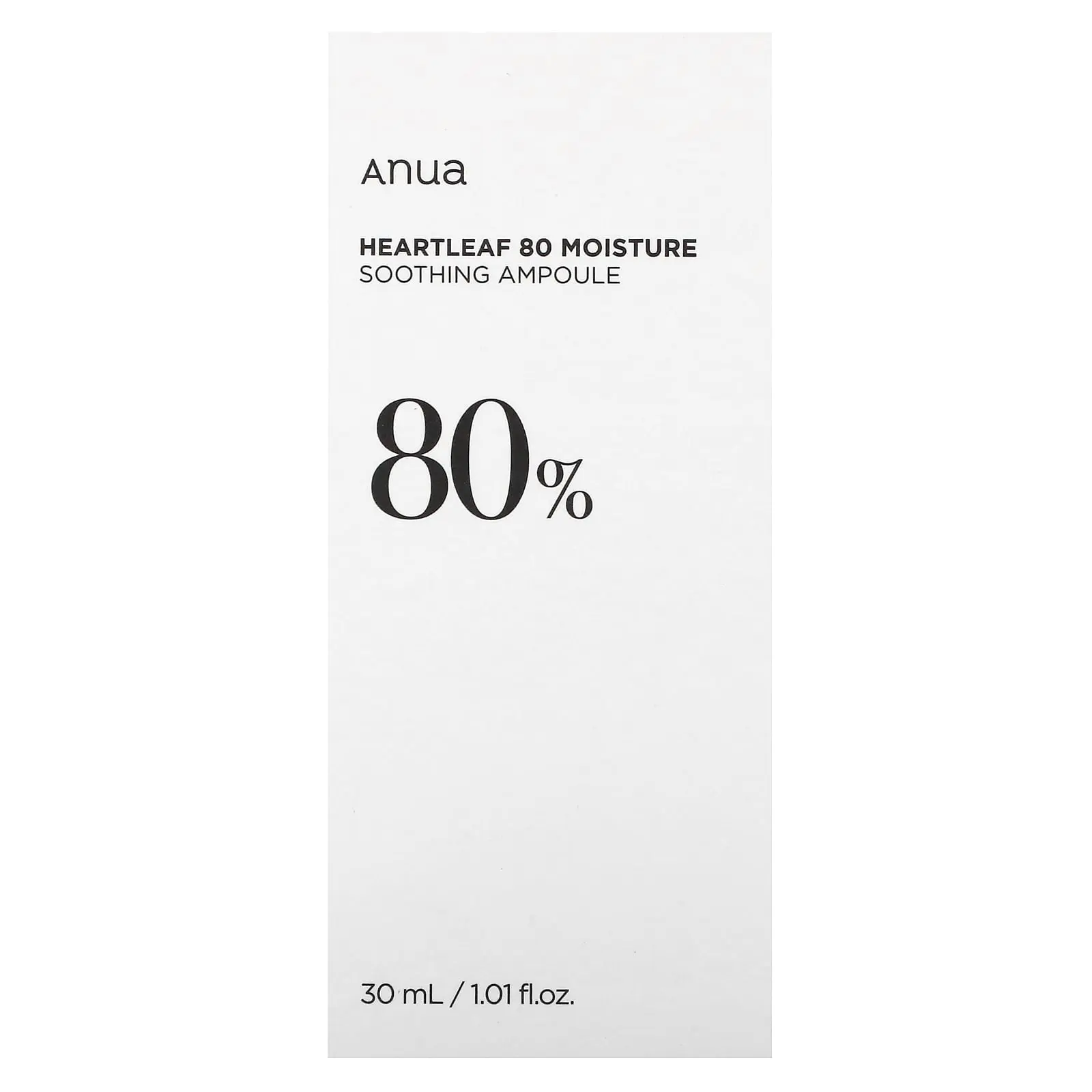 Anua Heartleaf 80 Moisture Soothing Ampoule, 1.01 fl oz (30 ml)