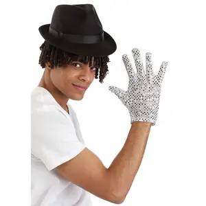 Adult Moonwalk Michael Jackson Glove & Hat Kit