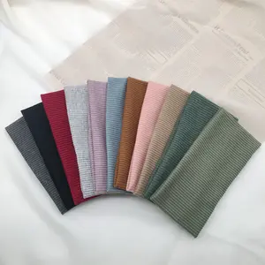 Solid Color Knit Hairband Elastic Headband for Sports Fitness Yoga Running