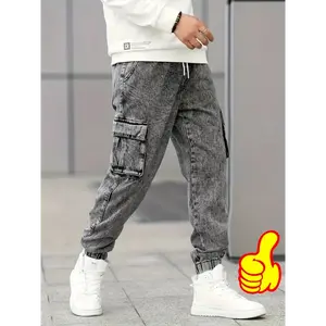 Men's Casual Jogger Jeans with Pockets - Comfortable, Stylish Denim for Everyday & Work Wear