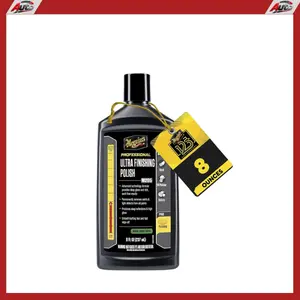 Meguiar's M205 Mirror Glaze Ultra Finishing Polish, Easy-to-Use Formula for Impeccable Shine, Multiple Ways to Apply Mirror Glaze, Removes Defects and Swirls for a High Gloss, 8 Oz Container