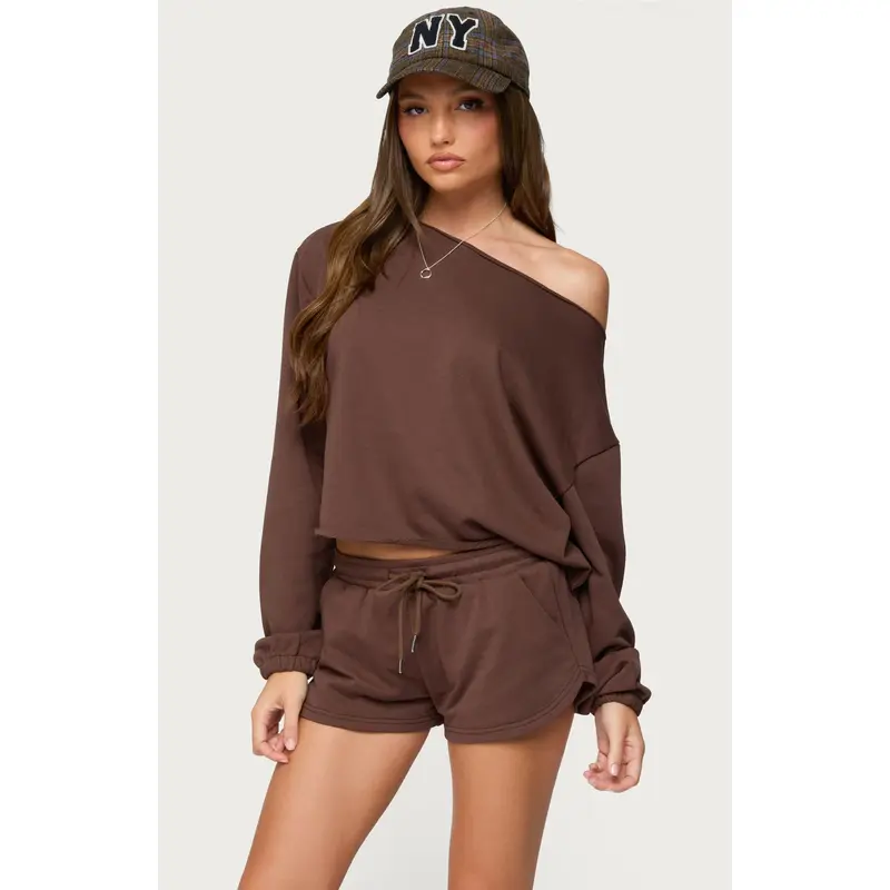 one shoulder sweatshirt - TikTok Shop