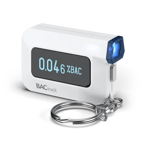 BACtrack C6 Keychain Breathalyzer - Professional-Grade BAC Monitor with Fuel Cell Sensor, Alkaline Batteries, Optional Wireless Bluetooth Connectivity, Compatible with iOS & Android, Ideal for Dinner Parties
