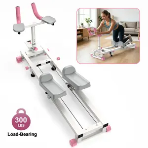 【KINMAC】300lbs Crawl & Spine Twist and Stretch Trainer, Adjustable Back Stretcher Crawling Machine for Lower Back Exercise, Core Activation & Full-Body Workout