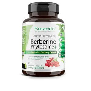 Emerald Labs Greenish Wellness: Berberine Phytosome+ - Berberine Complex for Heart Health Support, Metabolism Support* - Gluten-Free & Vegan - 60 Vegetable Capsules (30-Day Supply)
