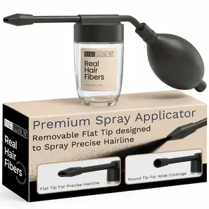 Spray Applicator (Fiber Sold Separate) Precise Application Hair Loss Enhancement Easy Comfort, Balding, Thinning, Beards, Edges