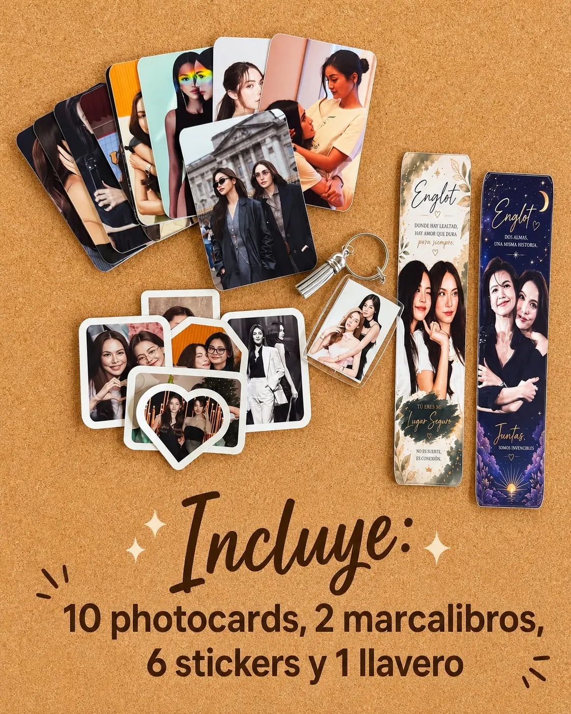 Englot Arte GLBundle - Includes Photocards, Bookmarks, Stickers, and Keychain