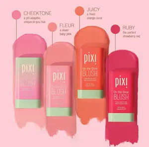 Pixi On-the-Glow Blush Stick - Tinted Moisture with Aloe Vera & Ginseng for Natural-Looking Flush Lightweight & Moisturizing Makeup 19g Easy Stick Form for On-the-Go Touch-ups Hydrating