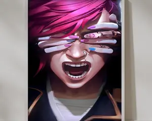 Arcane Poster, Arcane Wall Art, Vi Poster, League Of Legends Art, Arcane Poster, Arcane Vi Print, Digital Prints 45784 183