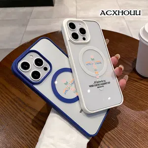 Romans 8 31 God For Us Pattern Magnetic Phone Case for iPhone 17 16 15 14 Pro Max 13 12 11 XR XS Plus Anti-Yellowing Shockproof Lightweight Transparent Acrylic Soft Cover Supports Wireless Charging