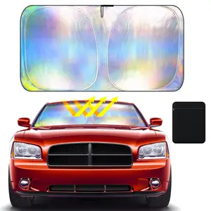 Laser Car Windshield Sun Shade | Reflector Sunshade Offers Ultimate Protection for Car Interior | Cool Reflective Sun Blocker Fits Sedan/SUVs, MPVs.FathersDayGift