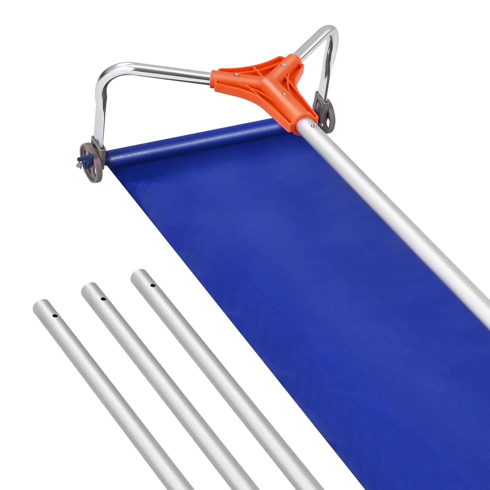 VEVOR Snow Roof Rake, 17 in Aluminum Alloy Blade, 4.1-17.2 ft Adjustable Tool with Rolling Wheels & Slide, Lightweight for House Rooftop, Garage Snow Removal, Leaves & Debris Clearing