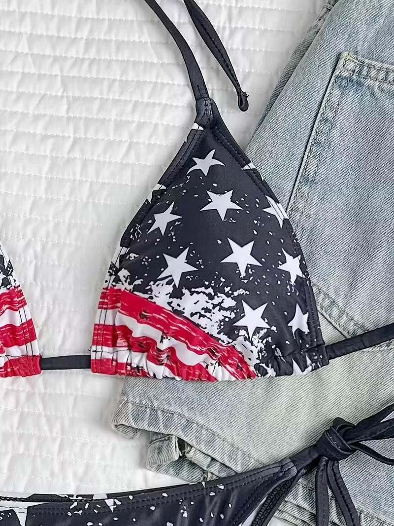 2pcs European and American split swimsuit for women, new sexy tight-fitting backless bikini for foreign trade