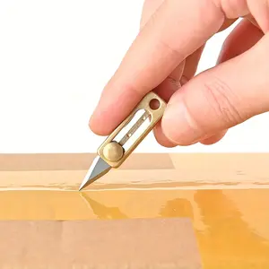 Two-Handed Mini Pocket Knife with Adjustable Blade, Stainless Steel Tip, Keychain Pendant, Ambidextrous Design, Compact Edc Knife, Well Designed Blades