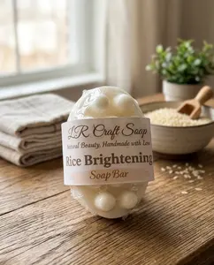 Rice Brightening Soap Bar | Natural Handmade Soap (130 g)