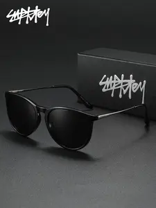 SUPKLEY Classic, Versatile, Classic Fit, Unisex Polarized Sunglasses With Oval Frames Are Perfect For Daily Commuting, Windproof, Dustproof, Uv Resistant, And Reduce Glare