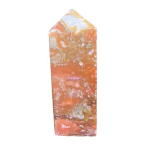 Red Moss Agate Point - Natural Crystal Point