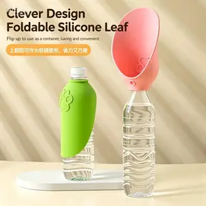 Foldable Portable Pet Water Bottle, Outdoor Walking Dog Cat Drinking Cup, Replaceable Water Container, Travel Water Feeder for Daily Outdoor & Home Use