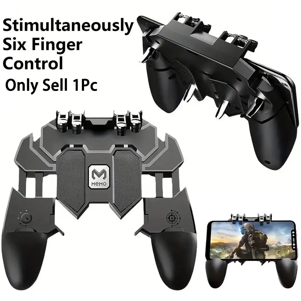 Mobile game controller for iOS and Android mobile phone Smartphone trigger for games game grip joystick gamepad shooting aiming key suitable for 4.7-6.5 inch mobile phones