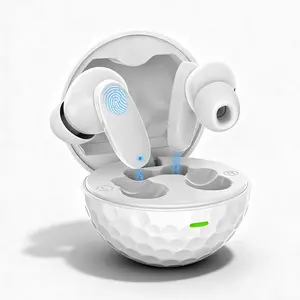 Creative Ball True Wireless Earbuds, Bluetooth 5.4, Dual ENC ANC Noise Canceling, 13mm Deep Bass, IPX7 Waterproof, 18H Playtime, USB-C Charging Case, Unique Gift for Men Women