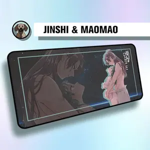 Premium Maomao and Jinshi Mouse Pad | Maomao and Jinshi Deskmat | Large Anime Aesthetic Desk Mat | Inspired Anime Desk Pad