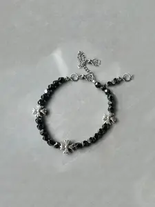 Unique Statement Bracelet | Black Hematite Cross Design | Must-Have for Trendy Men & Women | Hip Hop Vintage Style | Easter Gift
