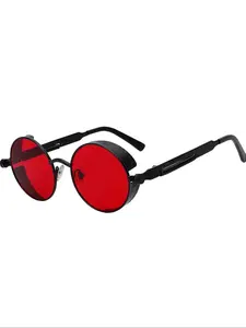 Vintage Simple Tinted Lens Sunglasses As Gift for Women for Everyday Use, Retro Outdoor Round Frame Fashion Sunglasses Trends 2024, Travel Glasses Accessories for Driving Car, Party Prop