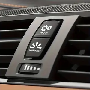 Car Button Sticker, 1 Count Automotive Vinyl Sticker, Self Adhesive Car Interior Sticker, Car Decorative Sticker, Truck Decals, Car Accessories for Car Interior