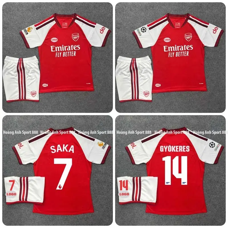 Arsenal FC Home Kit 26/27 – Breathable Quick Dry Shirt & Shorts, Fan Inspired Final Commemorative Sportswear for Men and Women