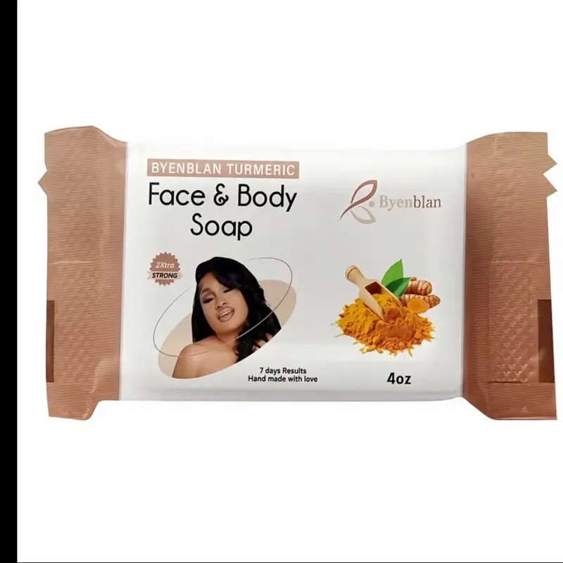 3 pack Byenblan turmeric Face &Body Soap 7oz – Skin Glow, Dark Spot Remover, Even Tone Body Soap for Radiant Complexion